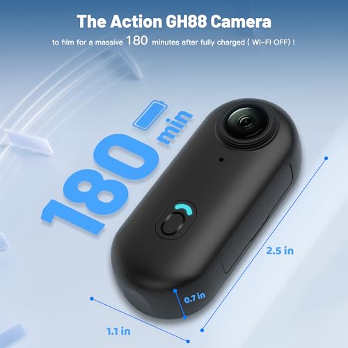 128GB FHD 1080P Mini Body Camera, Wearable Action Body Cam, Thumb Size Hands Free Recording Body Worn Camera, Premium Portable Camcorder Mount Anywhere for Work, Travel, Pet Walking (Black) - Image 4