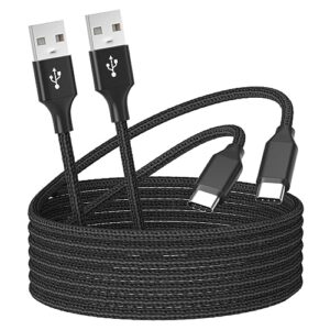 2-Pack 6ft USB C Cable for Fire Tablets (All-New HD 10 9th 10th 11th Generation,7 Kids Edition 2019 2021,HD 8,8 Plus 2020 2022 Release).Type-C Charging Charger Cord for Kindle E-Readers