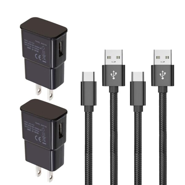2 Pack Charger Cord Replacement for Amazon Fire TV Stick, Fire Tablet, Compatible with Samsung Android Phone AC/DC Home Wall Adapter Cable - Image 2