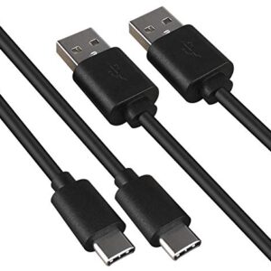 2-Pack Type C Charger Cable Compatible with Kindle E-readers,Fire Tablets,HD 10 9th 11th Generation,HD 8 10th Gen,8 Plus Kids Edition (2019,2020,2021),Kids Pro,HD7 2022,Max 11 2023,USB-C Charging Cord