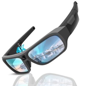 2025 Upgrade Camera Glasses 4K, Smart Glasses Camera for Men Women, Smart Sunglasses with UV400 Protection, Video Glasses for Outdoor Activities, Hiking, Cycling, Riding, Climbing, Driving