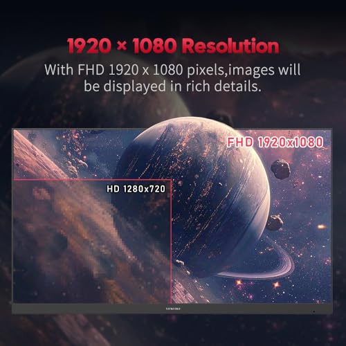 24 Inch Gaming Monitor 1080p 144hz, IPS 1ms FHD Computer Monitor with 110% sRGB, Bluelight Filter, HDMI & VGA Port, Support Wall Mount - Image 4