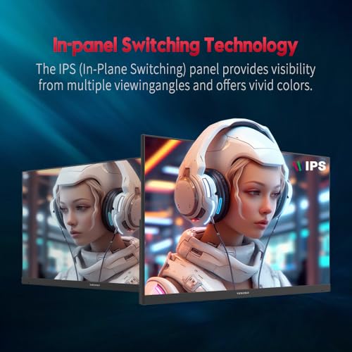 24 Inch Gaming Monitor 1080p 144hz, IPS 1ms FHD Computer Monitor with 110% sRGB, Bluelight Filter, HDMI & VGA Port, Support Wall Mount - Image 5