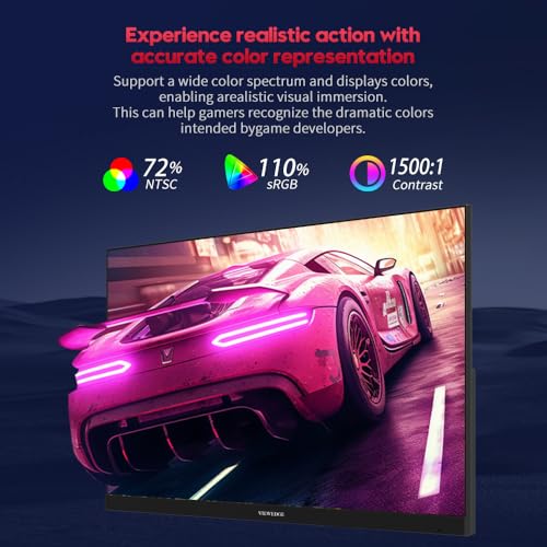 24 Inch Gaming Monitor 1080p 144hz, IPS 1ms FHD Computer Monitor with 110% sRGB, Bluelight Filter, HDMI & VGA Port, Support Wall Mount - Image 6