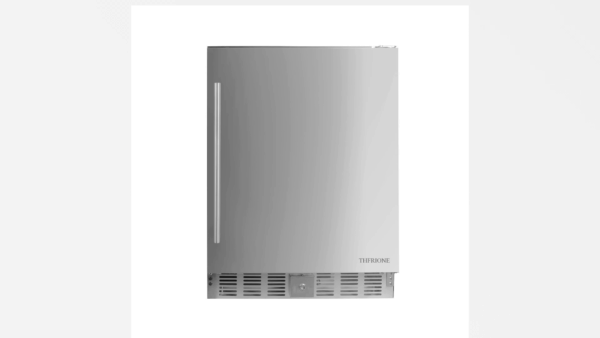 24 inch undercounter refrigerator, 180 Cans Stainless Steel Built-in or Freestanding Cooler, Quiet Compressor, Adjustable Temperature, Large Capacity for Home & Bar - Image 8