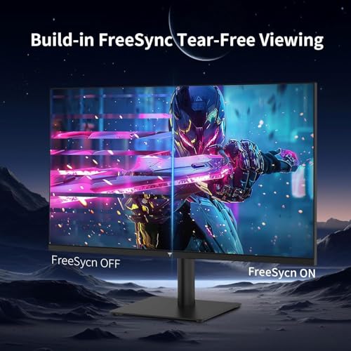 27 Inch QHD(2560 * 1440) 100Hz Computer Monitor - IPS Panel, Anti-Blue Light Screen, 100% High Color Gamut, 123% sRGB, Support FreeSync and GSync, PC Monitor for Casual Gaming and Working - Image 7