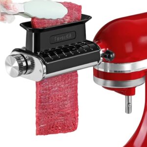 3 Thickness Adjustable Meat Tenderizer Attachment for Kitchenaid Mixers,Steak Cuber Processor Accessories for Kitchen aide,Dishwasher Safe, Black