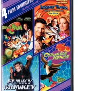 4 Film Favorites: Family Comedies (Funky Monkey, Looney Tunes Back In Action, Osmosis Jones, Space Jam)