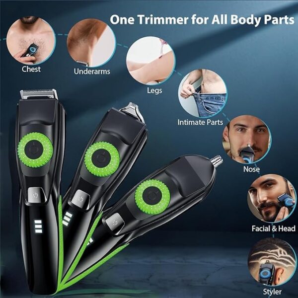 40 Precisions Electric Trimmer for Beard, Face, Mustache, Body and Ear Hair Grooming and Styling, Multi-Series Men’s Waterproof Grooming Kit - Image 4