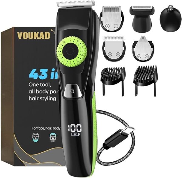 40 Precisions Electric Trimmer for Beard, Face, Mustache, Body and Ear Hair Grooming and Styling, Multi-Series Men’s Waterproof Grooming Kit