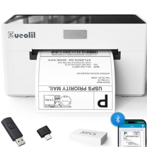 4×6 in Bluetooth Shipping Thermal Label Printer,Portable Label Makers for Small Business,Compatible with Android、iPhone、Windows＆Mac,Widely Used for Home＆Small Businesses and Office