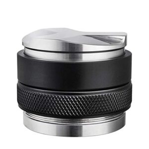 58mm Coffee Distributor and Tamper, Dual Head Coffee Leveler Fits for Portafilter, Increased Adjustable Depth- Professional Espresso Hand Tampers