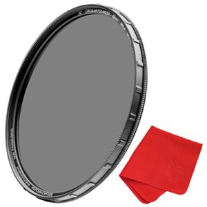 58mm X2 CPL Circular Polarizing Filter for Camera Lenses – AGC Optical Glass Polarizer Filter with Lens Cloth – MRC8 – Nanotec Coatings – Weather Sealed by Breakthrough Photography