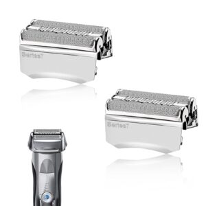 70S Replacement Head Series 7 Electric Shaver blade Compatible with Braun Series 7 Foil Shaver Replacement Heads 70s 790CC, 720, 750CC, 760CC,9565 Foil Shave 2PCS