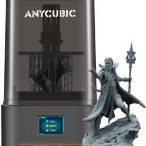 ANYCUBIC 10K Resin 3D Printer, Photon Mono 4 LCD 3D Printer with 7-inch Mono Screen, Upgraded LighTurbo Matrix and Printing Platform, Printing Size of 6.04”x3.42”x6.49”