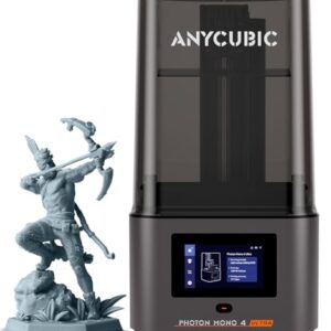 ANYCUBIC Photon Mono 4 Ultra 10K Resin 3D Printer, 7” HD Mono Screen and COB Light Source, 120mm/h Fast Printing, Intelligent Detection, 6.04”x3.42”x 6.49” Printing Size
