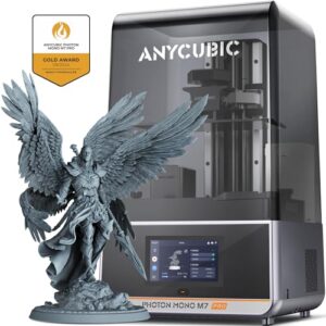 ANYCUBIC Photon Mono M7 PRO 14K Resin 3D Printer, 170mm/h Fast Printing, 10.1” Mono LCD with COB LighTurbo 3.0 Source, Dynamic Temperature Control Resin Vat, Build Volume 8.77”x4.96”x9.05”