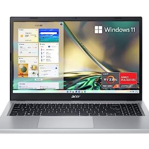 Acer Aspire 3 A315-24P-R7VH Slim Laptop | 15.6″ Full HD | AMD Ryzen 3 7320U Quad-Core | AMD Radeon Graphics | 8GB LPDDR5 | 128GB NVMe SSD | Wi-Fi 6 | Windows 11 Home