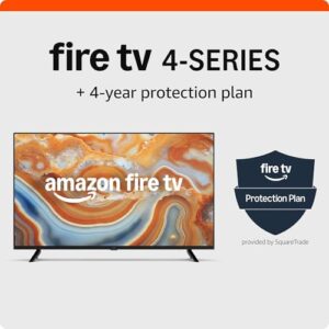 Amazon Fire TV 43″ 4-Series, 2024 release, with 4-Year Protection Plan