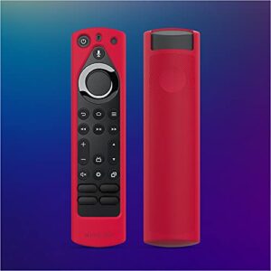Amazon Fire TV 75″ Omni Series 4K UHD smart TV bundle with Full Motion Wall Mount and Red Remote Cover