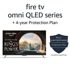 Amazon Fire TV 65″ Omni QLED Series 4K UHD smart TV + 4-Year Protection Plan