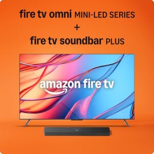 Amazon Fire TV 75″ Omni Mini-LED Series with Fire TV Soundbar Plus