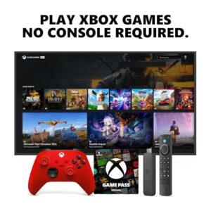 Amazon Fire TV Stick 4K Max, Pulse Red Core Wireless Controller, and 1 Month Game Pass Ultimate Bundle