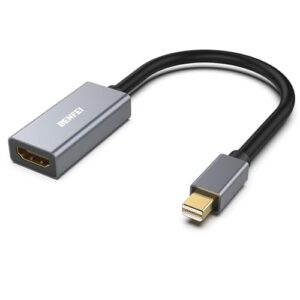 BENFEI Mini DisplayPort to HDMI Adapter 4K, Thunderbolt 2 to HDMI Adapter Compatible for MacBook Air/Pro, Microsoft Surface Pro/Dock, Monitor, Projector[Gold-Plated Connectors& Aluminium Shell]