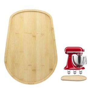 Bamboo Mixer Slider Mat Compatible with KitchenAid 4.5-5 Qt Tilt Head Stand Mixer, Appliance Sliding Mat for Kitchenaid Artisan, Kitchen Countertop Storage Accessories and Attachments