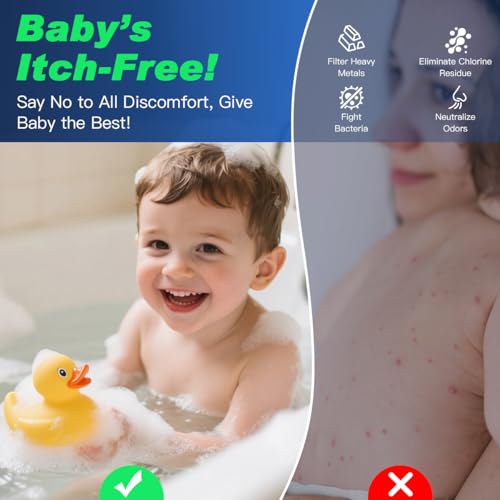 Bathtub Water Filter for Baby & Family, KDF-55 Bath Filter Removes Most Chlorine, Lead, Fluoride and Heavy Metals | Softens Hard Water, Improves Skin, Hair and Nails | Upgrade Bath Filter for Tub - Image 5