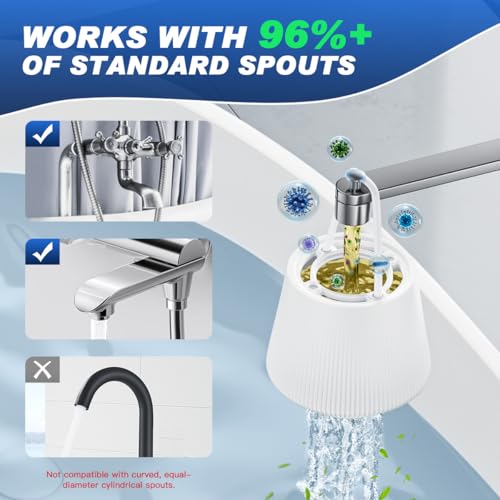 Bathtub Water Filter for Baby & Family, KDF-55 Bath Filter Removes Most Chlorine, Lead, Fluoride and Heavy Metals | Softens Hard Water, Improves Skin, Hair and Nails | Upgrade Bath Filter for Tub - Image 6