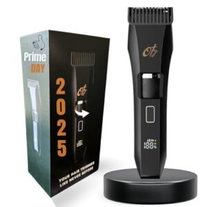 Beard Trimmer for Men Adjustable – Waterproof Cordless Hair Clippers with 20-Length Dial & Stainless Steel Blades – Face & Mustache Grooming Kit – Ideal Gift for Men