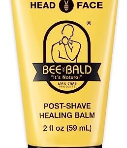 Bee Bald HEAL Aftershave for Men Healing Balm, Immediately Calms & Soothes Damaged Skin, Treats Bumps, Redness, Razor Burn & Other Shaving Irritations (2 Fl Oz)