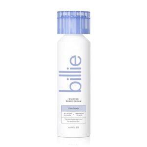 Billie Whipped Shave Cream – Ultra Gentle Protection – Fragrance-Free & Dermatologist-Approved – Designed for Sensitive Skin – 6.5 fl oz