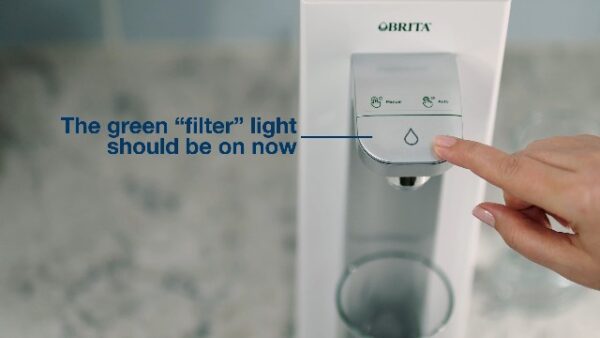 Brita Hub Compact Instant Powerful Countertop Water Filter System, Reduces 70+ Contaminants, 9 Cup Water Reservoir, Includes 6 Month Carbon Block Filter, White, 87344 - Image 8