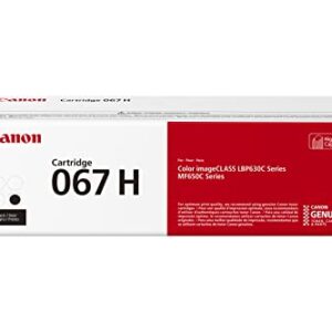 Canon Genuine 067 Black Toner Cartridge High Capacity Compatible with LBP633Cdw, LBP632Cdw, MF652Cdw, MF653Cdw, MF654Cdw, MF656Cdw