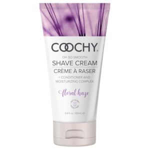 Coochy Intimate Shaving Cream | Shave Conditioner & Moisturizer for Face & Body | Ideal for Sensitive Skin Care, Anti-Bump | Floral Haze, 3.4 oz