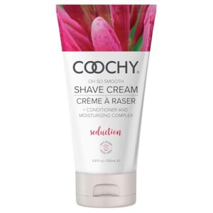 Coochy Intimate Shaving Cream | Shave Conditioner & Moisturizer for Face & Body | Ideal for Sensitive Skin Care, Anti-Bump | Seduction, 3.4 oz