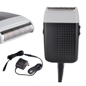 Corded Electric Foil Shaver,Professional Close Shave Razor,Bald Head Shavers for Men,Barber Shop Fade Style Clipper,Face Stubble Beard Smooth Trimmer,12v Powerful Motor,Only Corded Use
