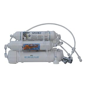 Countertop Portable Universal 5-Stage Reverse Osmosis RO Purification Water System with 100 GPD RO Membrane, DI Deionizing Mixed Bed (Close to 0 PPM) postfilter, Dual Connection. Build in USA