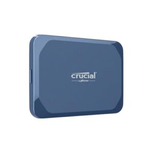 Crucial X10 2TB Portable SSD, Up to 2,100MB/s, USB 3.2 USB-C, External Solid State Drive, Compatible with Windows, Mac & Android, Durable Storage for Games, Photos & Files, Blue – CT2000X10SSD9-02