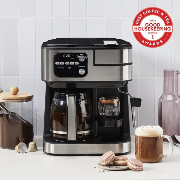 Cuisinart Coffee Center Barista Bar 4-in-1 Coffee Maker, Single-Serve Pods Compatible, Coffeemaker, Three Brewing Sizes, SS-4N1NAS, Black - Image 3