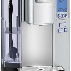 Cuisinart Coffee Maker, Single Serve 72-Ounce Reservoir Coffee Machine, Programmable Brewing & Hot Water Dispenser, Stainless Steel, SS-10P1,Silver