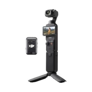 DJI Osmo Pocket 3 Creator Combo, Vlogging Cameras with 1” CMOS, 4K/120fps Vlog Camera, 3-Axis Stabilization, Face/Object Tracking, Mic Included for Clear Sound, Digital Vlogging Camera for YouTube