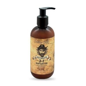 DeadeyeDick’s 3-in-1 Shave Butter | Natural Shave Cream for Face, Head & Body | Gentle, Non-Irritating Formula for All Skin Types | 8 FL OZ