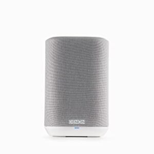 Denon Home 150 Wireless Smart Speaker – Compact Design, Wi-Fi & Bluetooth, HEOS Built-in, Alexa Built-in, Siri & AirPlay 2, Spotify Connect, Multi-Room Support, White