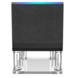 Desk Wood Stand for fire tv Cube (Transparent Acrylic)