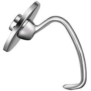 Dough Hook for KitchenAid Stand Mixer 4.5QT and 5QT, Stainless Steel Mixer Dough Attachments for Kitchenaid, Dishwasher Safe