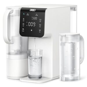 Dreo Reverse Osmosis Water Filter Countertop, 7-Stage RO Filtration System, Installation-Free, Reduce TDS, Water Purifier with Portable Pitchers for Home, Kitchen, 3:1 Pure to Drain, WF511 Upgraded