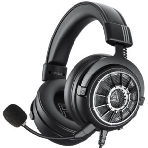 EKSA StarEngine S PC Gaming Headset-Stereo Surround Sound for PS4 PS5 Xbox One Xbox Series X/S, Over Ear Headphones with Noise Cancelling Mic, 50mm Drivers, 3.5mm Wired Headphones for Computer
